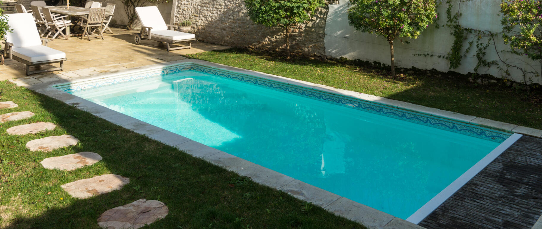 pool completed pool construction
