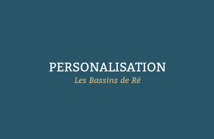 Personalisation personalisation section